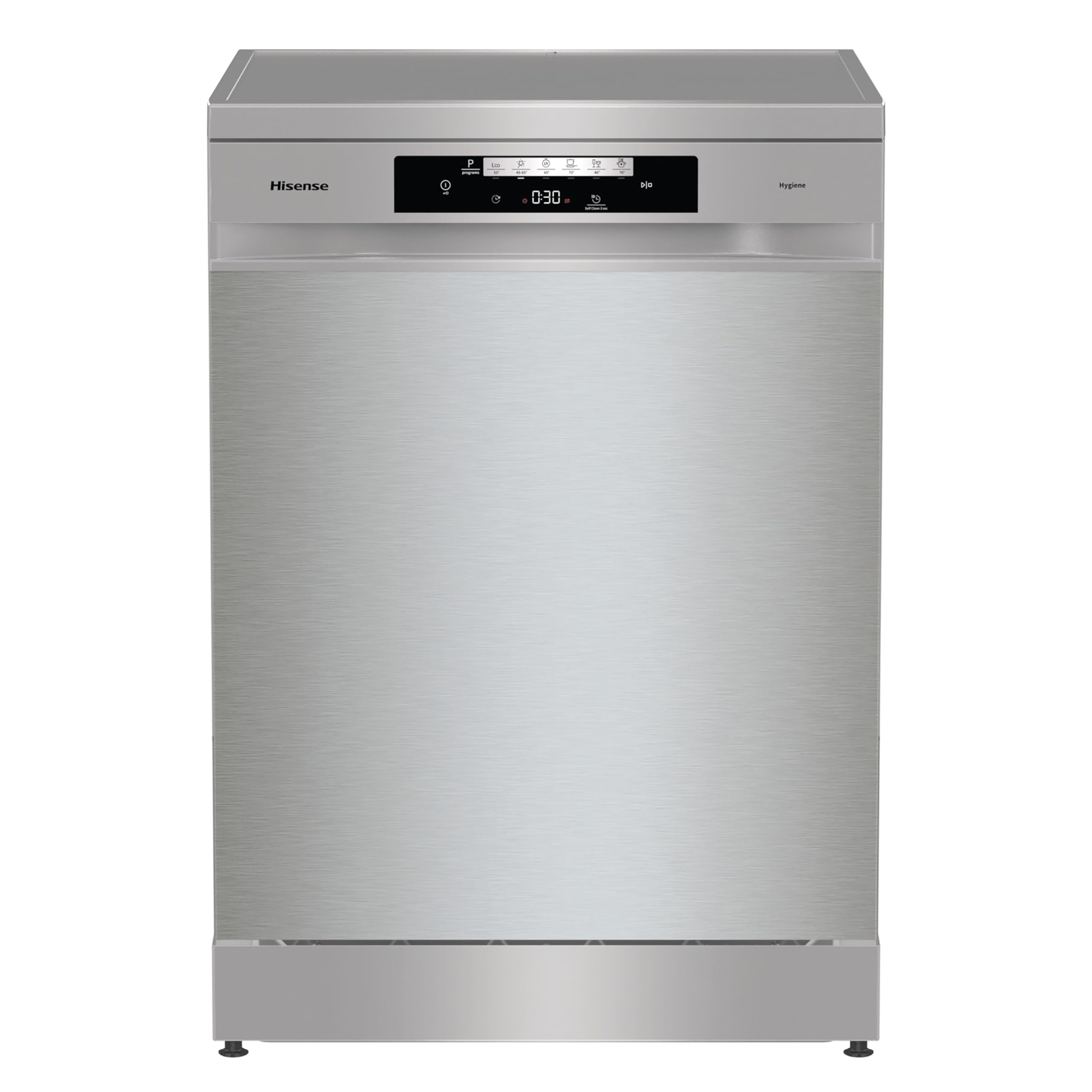 Hisense HS642C60X - Lavavajillas Independiente,​Capacidad 14 Servicios, 60cm, Auto Dry Apertura de Puerta Automática, Control Táctil, Inicio Diferido y Lavado Rápido,​Media Carga, Libre instalación Inox