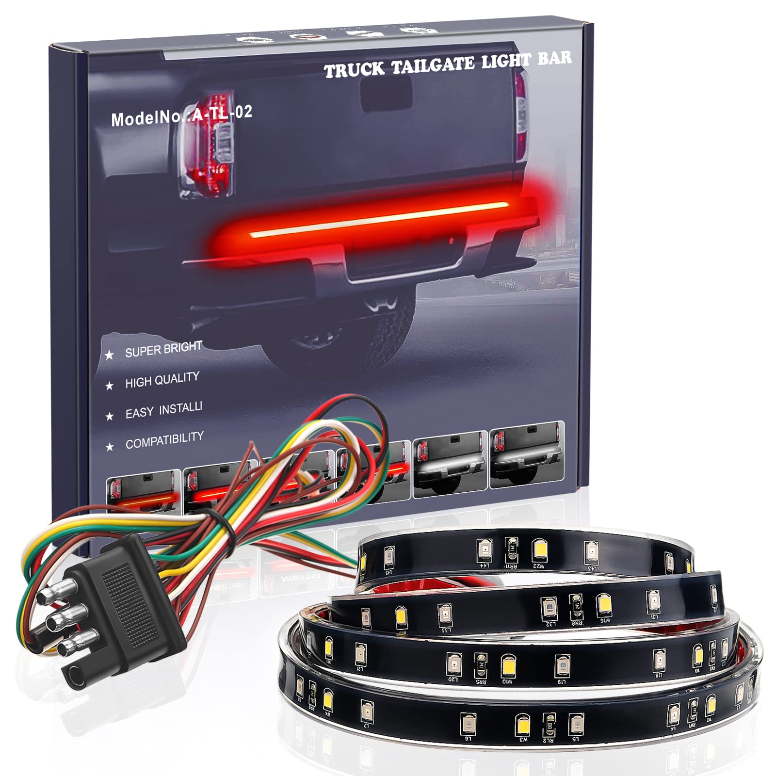 Buy 5Function 48"/49" Truck Tailgate Side Bed Light Strip Bar 3528