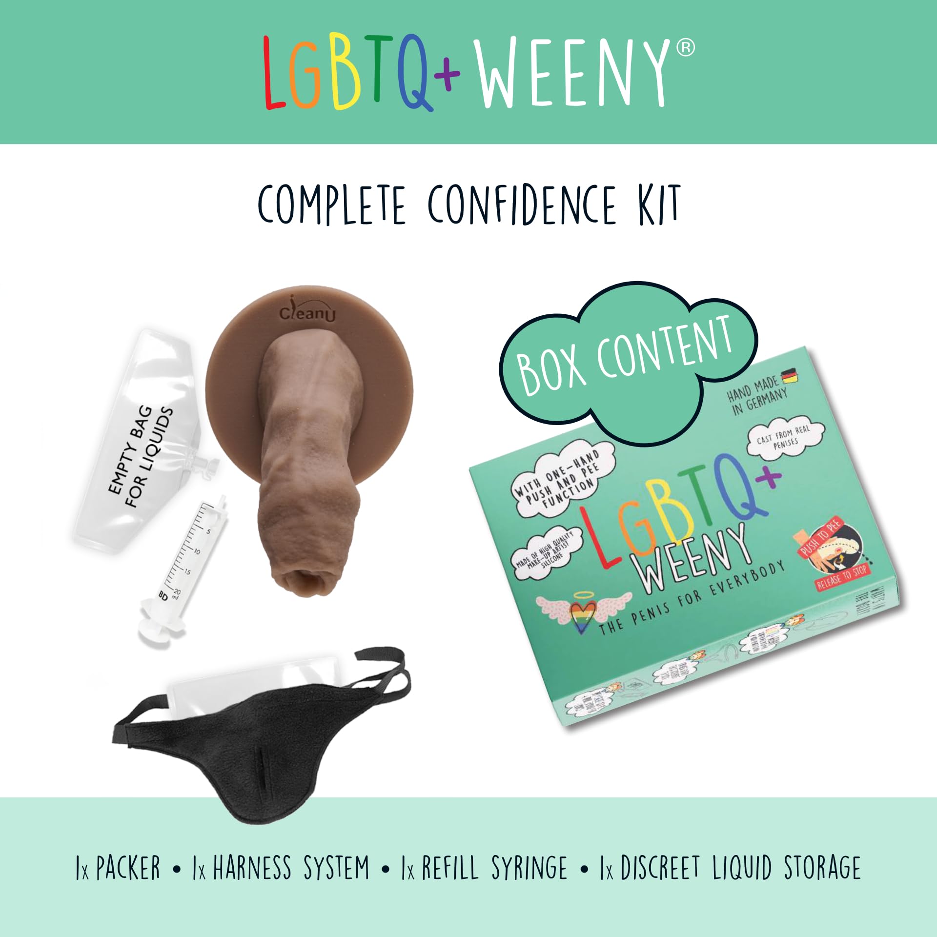 LGBTQ+ Weeny FTM STP Silikon Packer (light ivory amor)