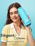 Paruu Portable Bottle Warmer for Travel, Easy-Clean Wide Mouth, Portable Milk Warmer with Fast Heating for Night Feeding, 7-Temp Control, Large 12oz Capacity, Ideal Gifts for New Parents, Blue - 9