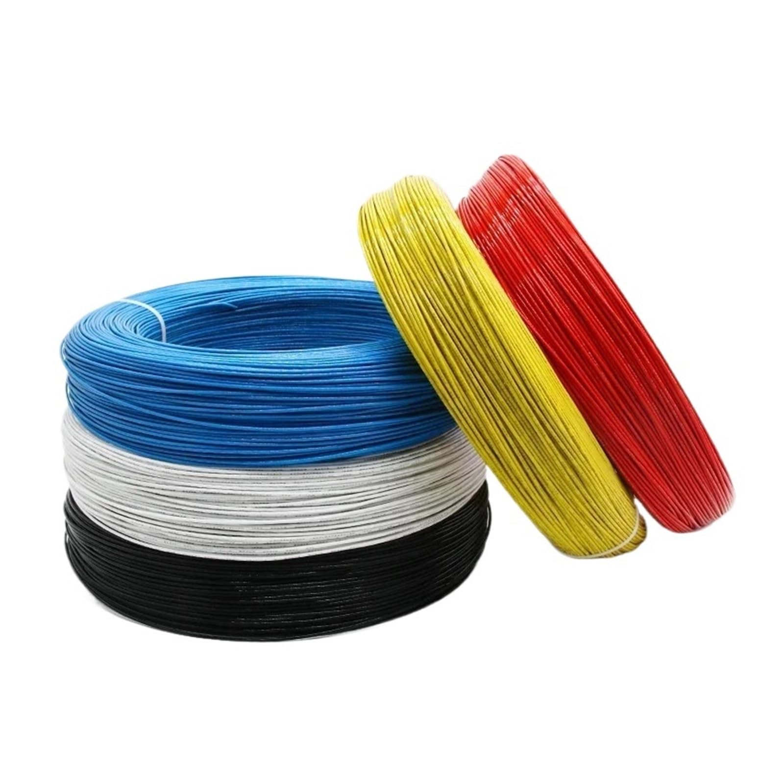 Cable de PTFE UL1332 de 1M/5M, Cable electrónico aislado de alta temperatura for impresora 3D, 30/28/26/24/22/20/18/16/14/13/12/10 AWG FEP(Black,5 METERS_10AWG)
