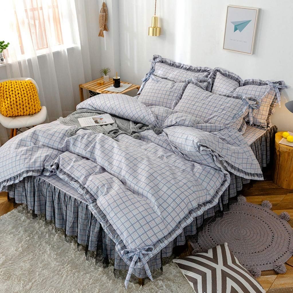 布団カバー 4点セット シングル 寝具カバー 掛け布団カバー 敷き布団カバー ベッドスカート ゴム 枕カバー ベットカバー ファスナ