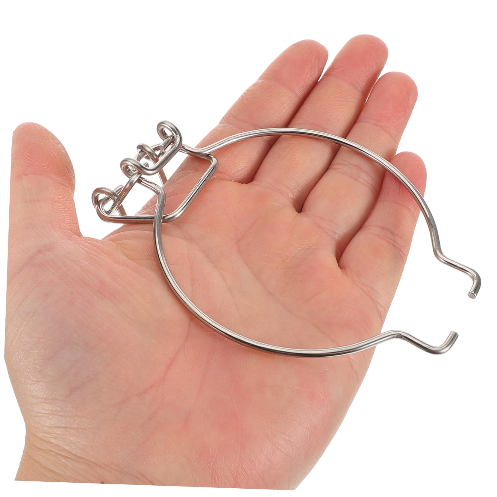 ABOOFAN 30pièces Boucle Métallique De Scellement pour Bocaux Verre Système De Verrouillage par Fil Inoxydable Accessoires Étanches pour Récipients Verre Pratique