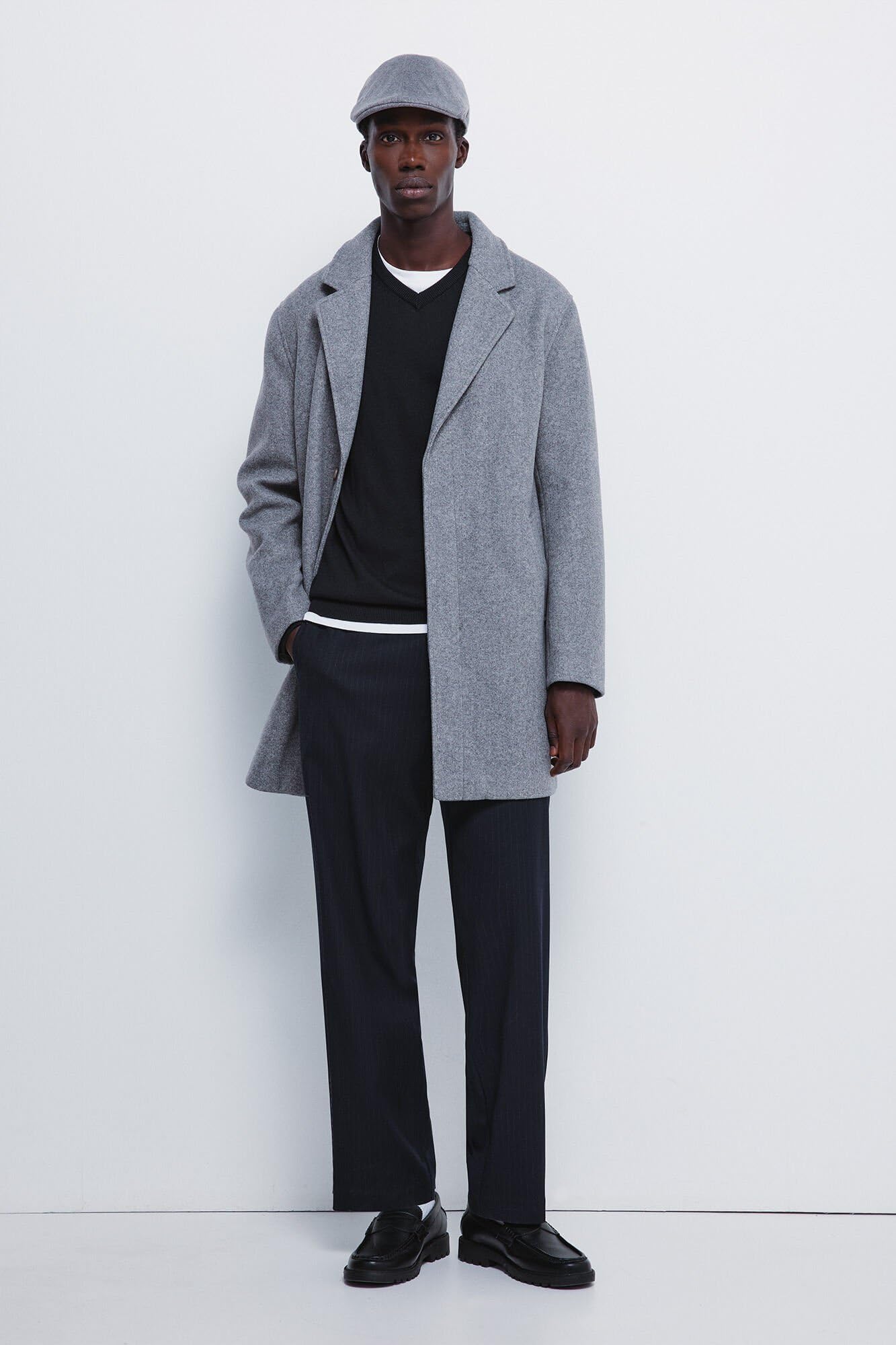 SPRINGFIELD Woolen Effect Coat Capa De Lana Hombre