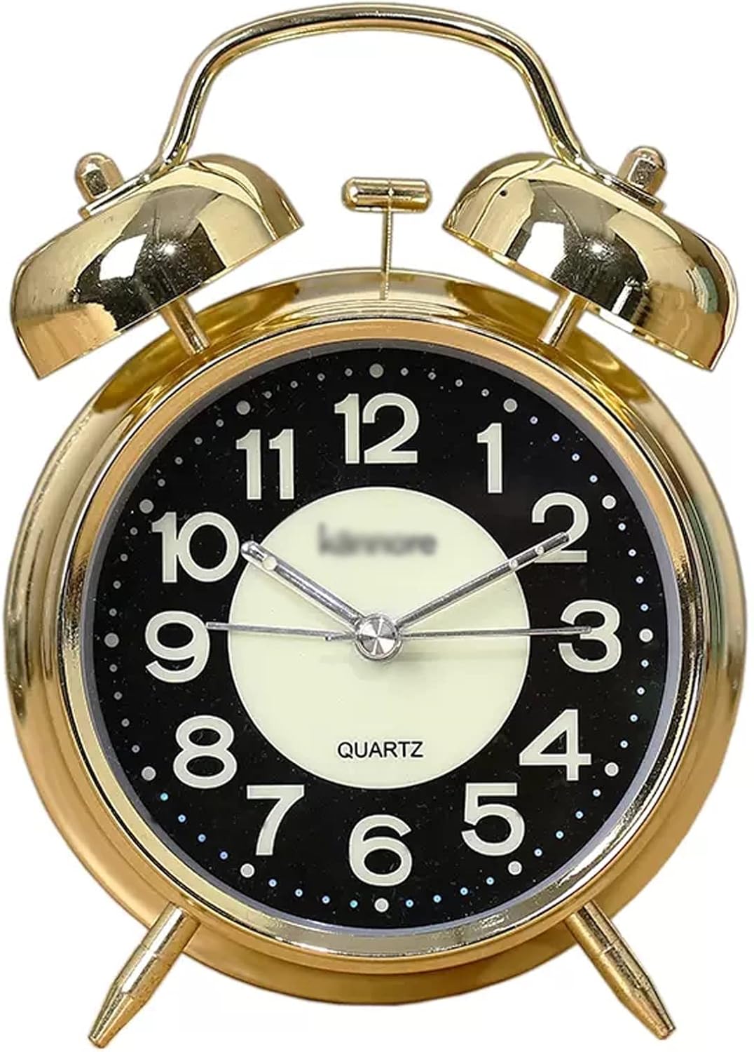 Alarm Clocks Super Loud Alarm Clock for Heavy Sleepers Adults,Twin Bell 4 Inch Silent Non-Ticking with Backlight, Luminous dial, Alarm Clocks for Bedrooms Bedside Kids Alarm Clocks (Color : A)