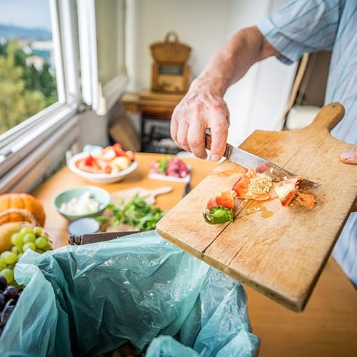 Miniatura 9 de AYOTEE Bolsas de basura pequeñas de 2.6 galones, bolsas de basura compostables para baño, 125 bolsas de compostaje para cocina, baño, oficina, 10