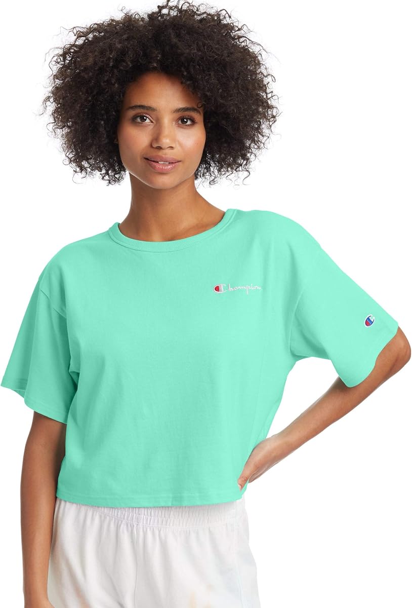 Champion Crop Tee Light Sea Green LG