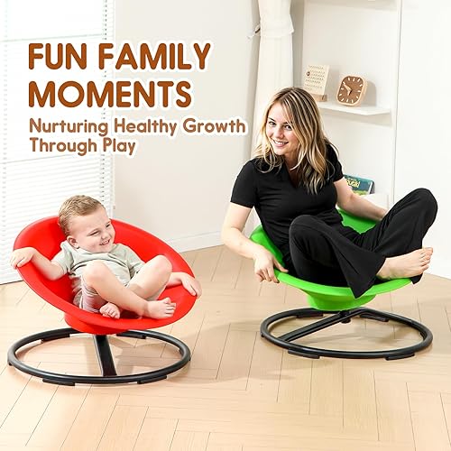 Miniatura 2 de Silla Giratoria para Niños Autistas, Juguetes de Autismo para Sentarse y Girar para Edad 3+, Silla Giratoria Sensorial que Mejora las Habilidades