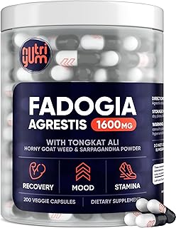 Fadogia Agrestis 1600mg & Tongkat Ali 200mg - Fadogia Agrestis Tongkat Ali Blend for Strength, Drive & Endurance, Fadogia Agrestis and Tongkat Ali Supplement for Athletic Performance - 200 pcs