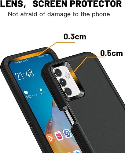 Miniatura 6 de AICase Funda para Galaxy A14 5G, resistente protección contra caídas, cuerpo completo, a prueba de golpes, a prueba de polvo, militar, resistente,