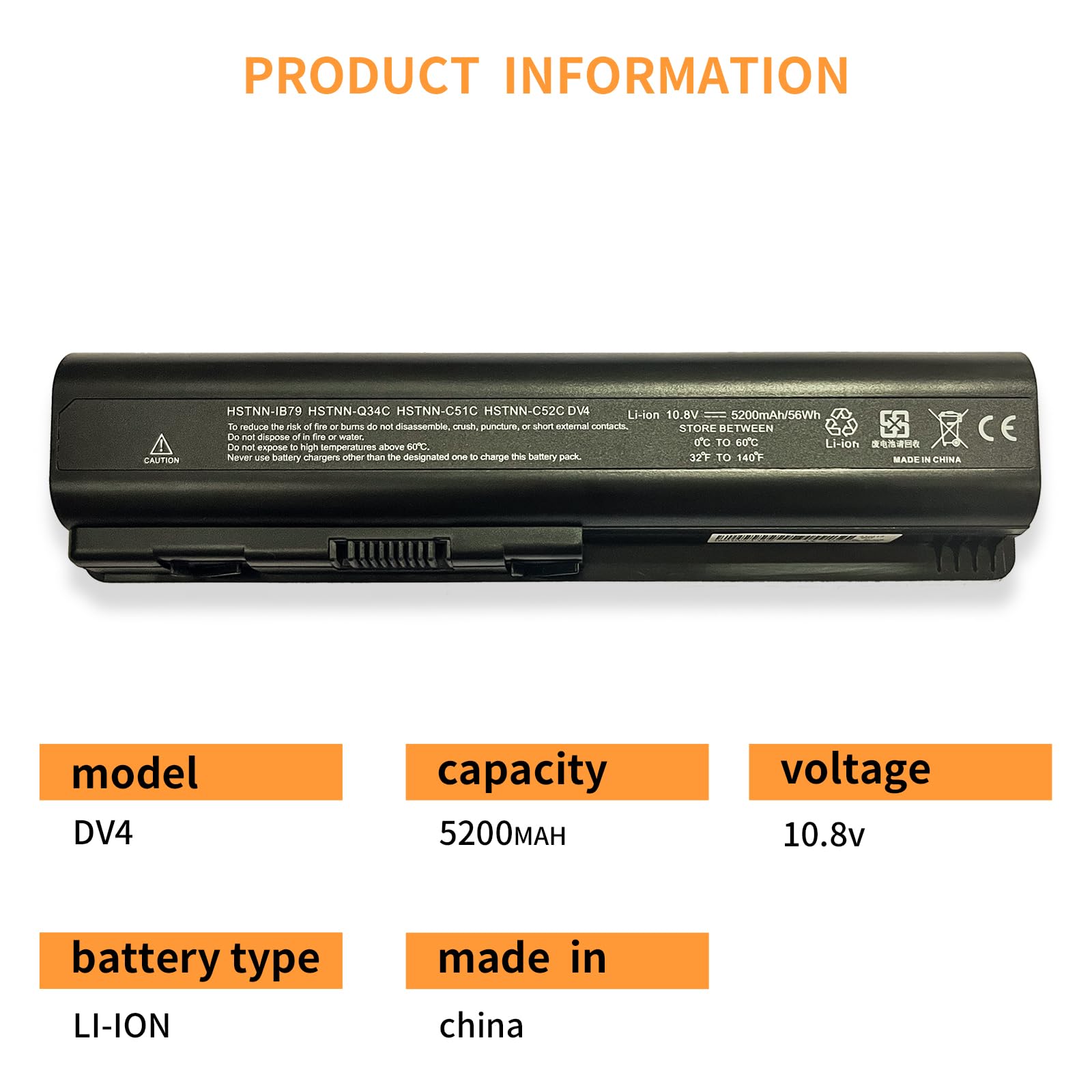 Batería Pila Notebook Hp Compaq Dv4 Dv5 Cq40 Cq50 Cq60 Cq7 - U$S 37,00