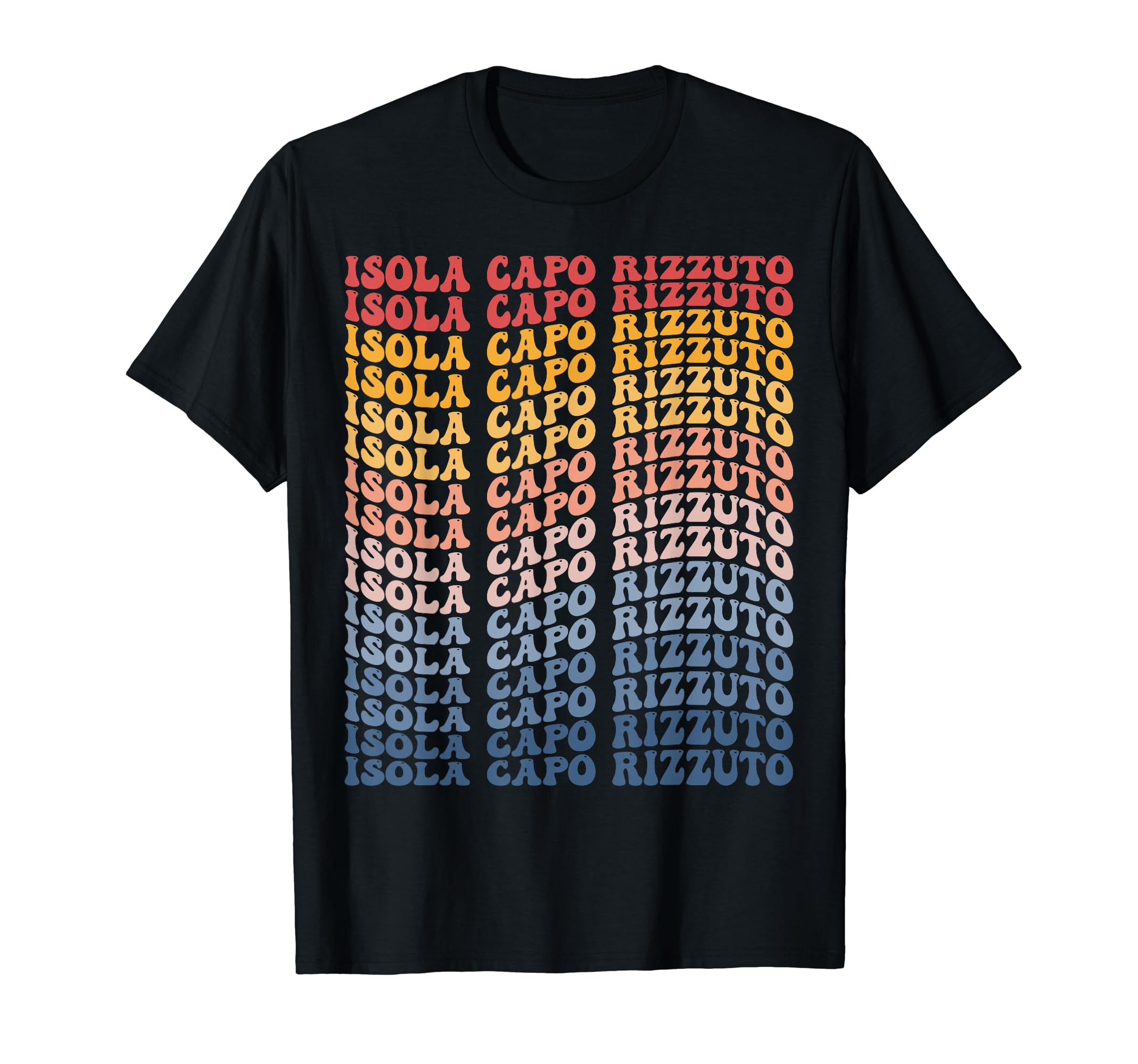 Isola Capo Rizzuto City ClothingIsola Capo Rizzuto City Groovy Retro T-Shirt