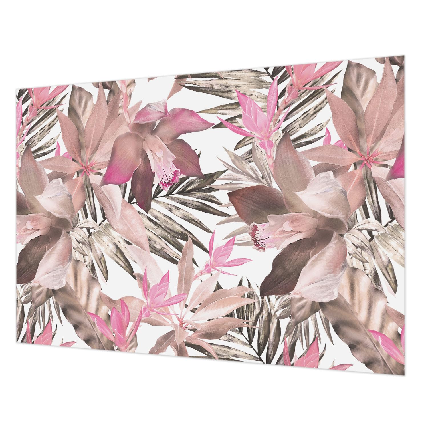 Papier peint intissé fleurs exotiques 312x219 cm avec colle incluse