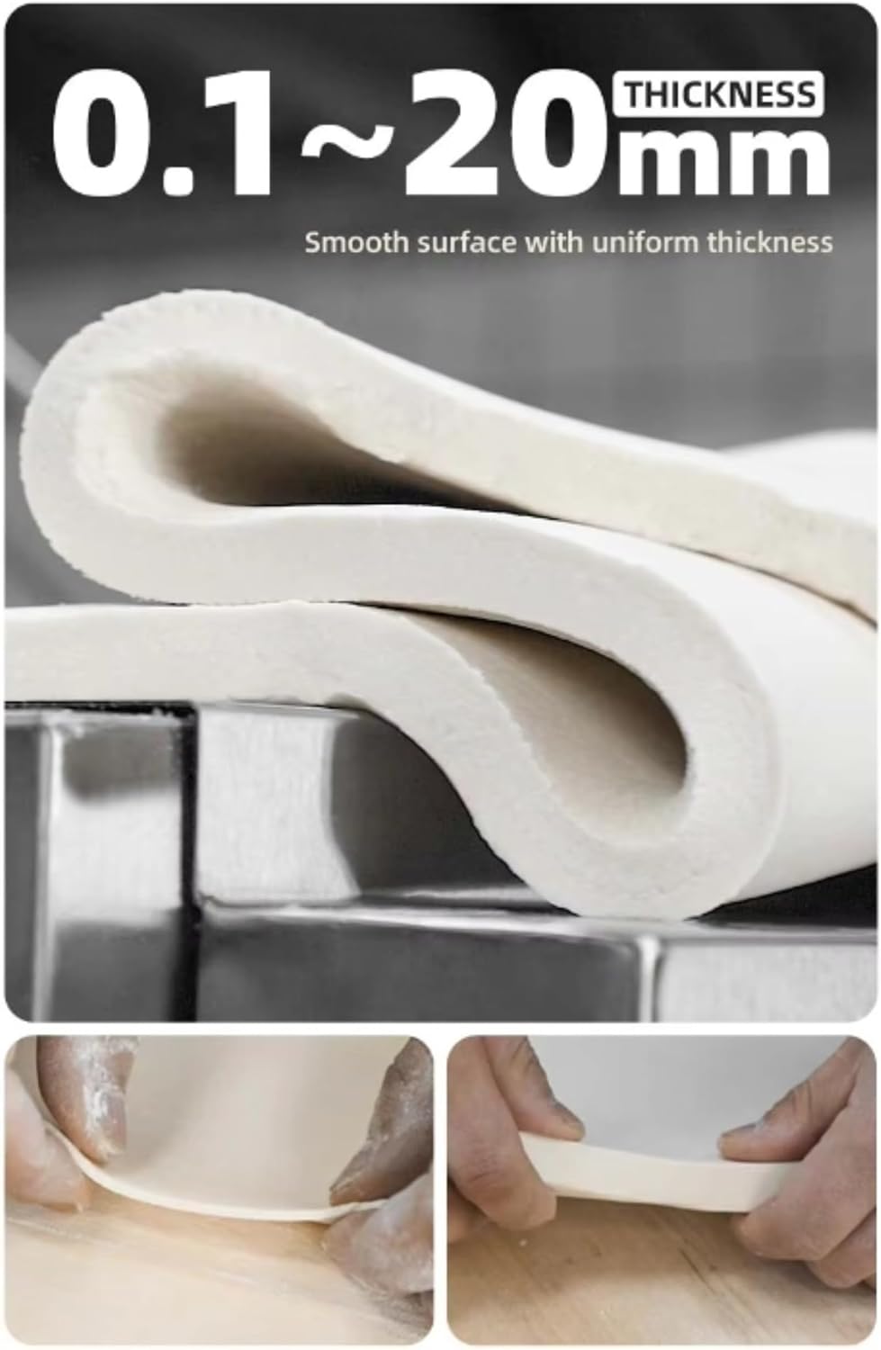 Pasta Maker and Noodle Machine 3 in 1 Automatic Kneading Pressing Cutting System with Interchangeable Dies for Fresh Noodles At Home