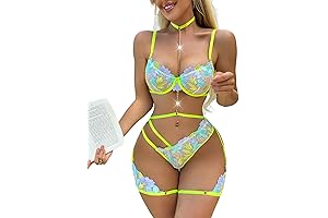 Stripper Outfits Exotic Mesh Lingerie Set