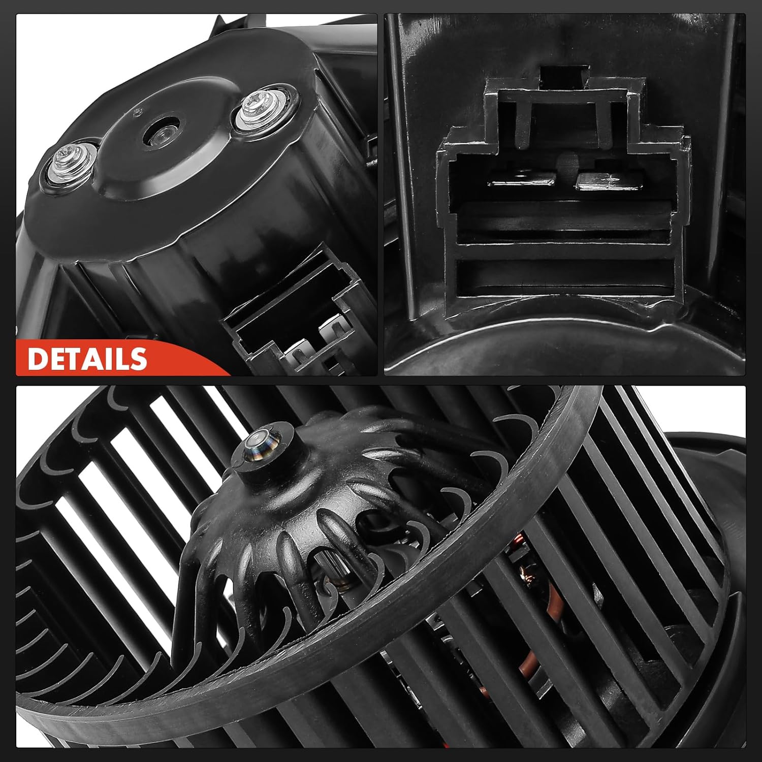 A-Premium Rear HVAC Heater Blower Motor Compatible with Dodge Journey 2009-2020, Sport Utility - Replace# 68038189AA