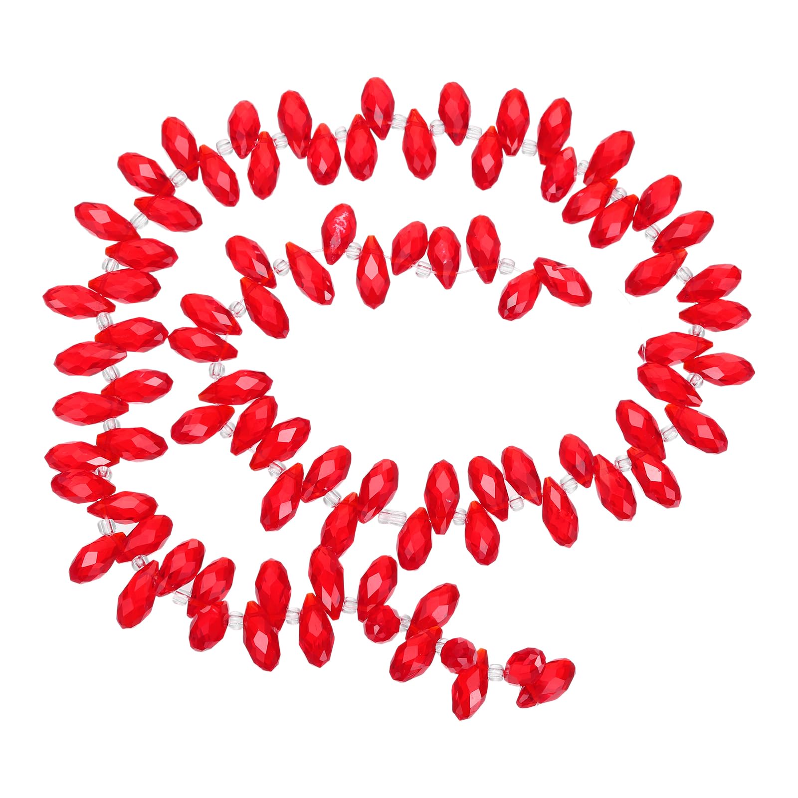 PATIKIL 2 Strands 180-190Pcs Teardrop Crystal Beads