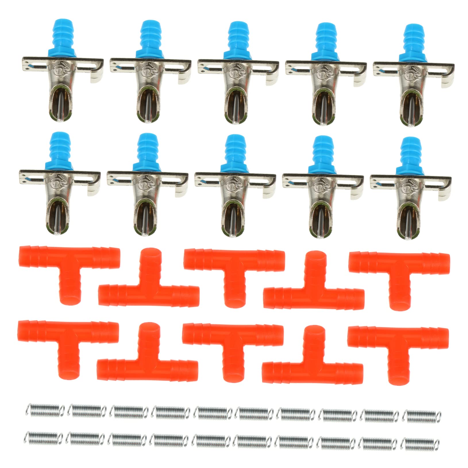 HOLIDYOYO Rabbit Water Bottle Nozzle 10pcs Feeding Bowls Dual Spring Design Safe for Pets