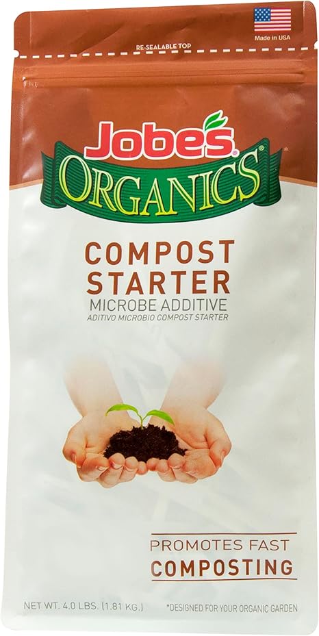Jobe's Organics Fast Acting Granular Fertilizer Compost Starter, Easy Plant Care Compost Accelerator, 4 lbs Bag Jobe's Organics Fast Acting Granular Fertilizer Compost Starter, Easy Plant Care Compost Accelerator, 4 lbs Bag