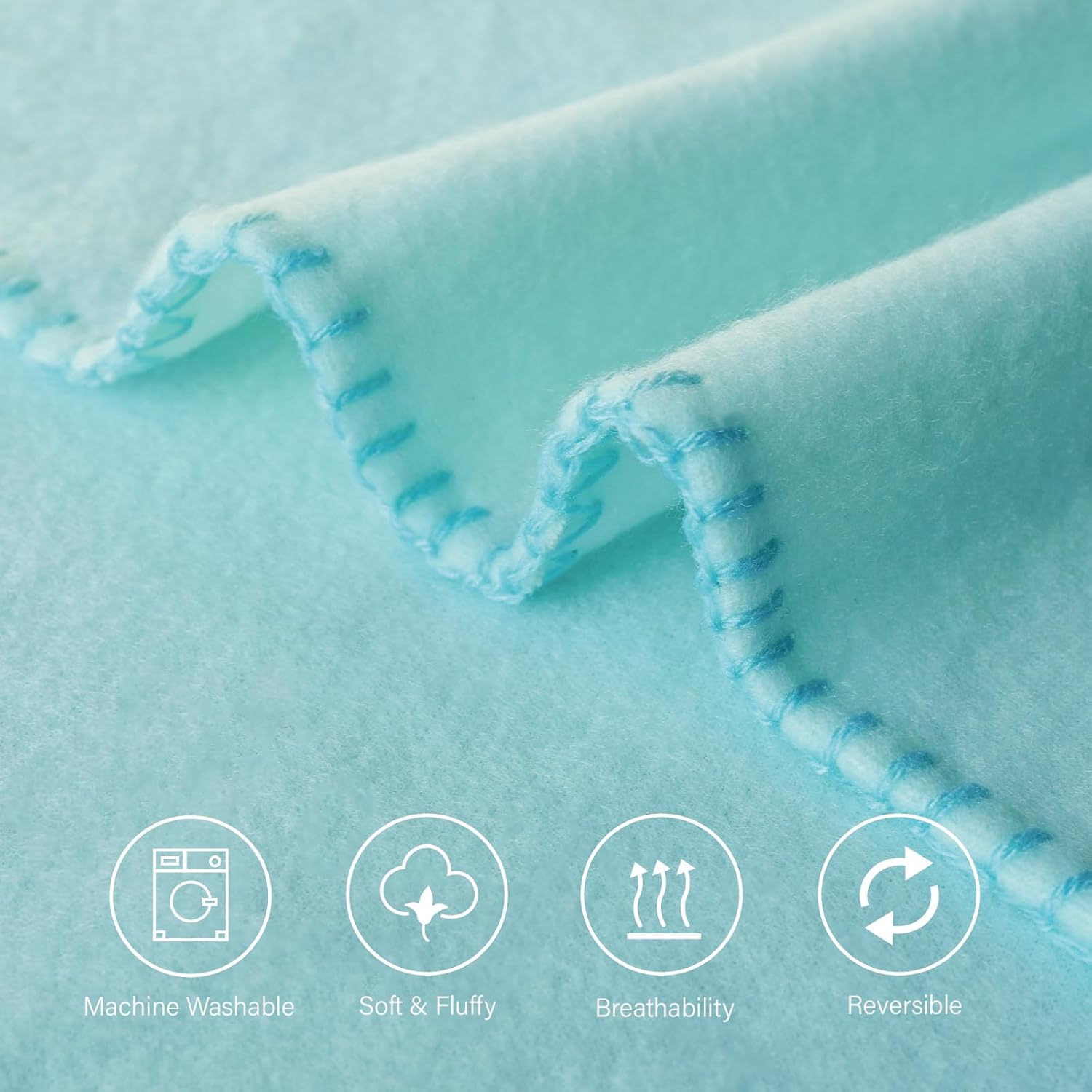 ZYFZCYBL Fleece Throw Blankets for Couch Bulk Lightweight Warm Soft Cozy Blanket 6 Pack Bulk Fleece Blanket Solid for Bed Couch Office Gifts Outdoor 50 x 60 inch Teal