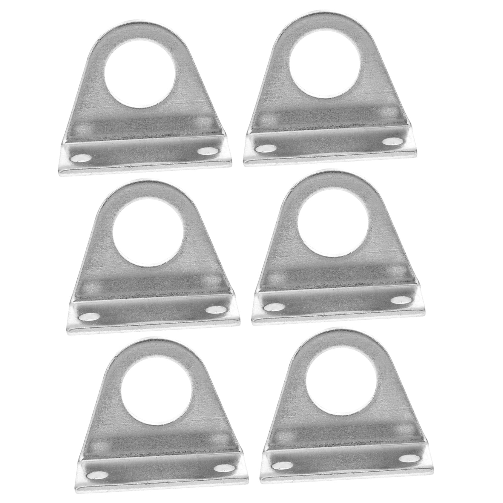 Supports de Montage pour Vérin Pneumatique 3 Paires Trous de Fixation Doubles en Acier Inoxydable et Design Arrondi Fixation Sûre et Anti-rouille pour Usage Industriel
