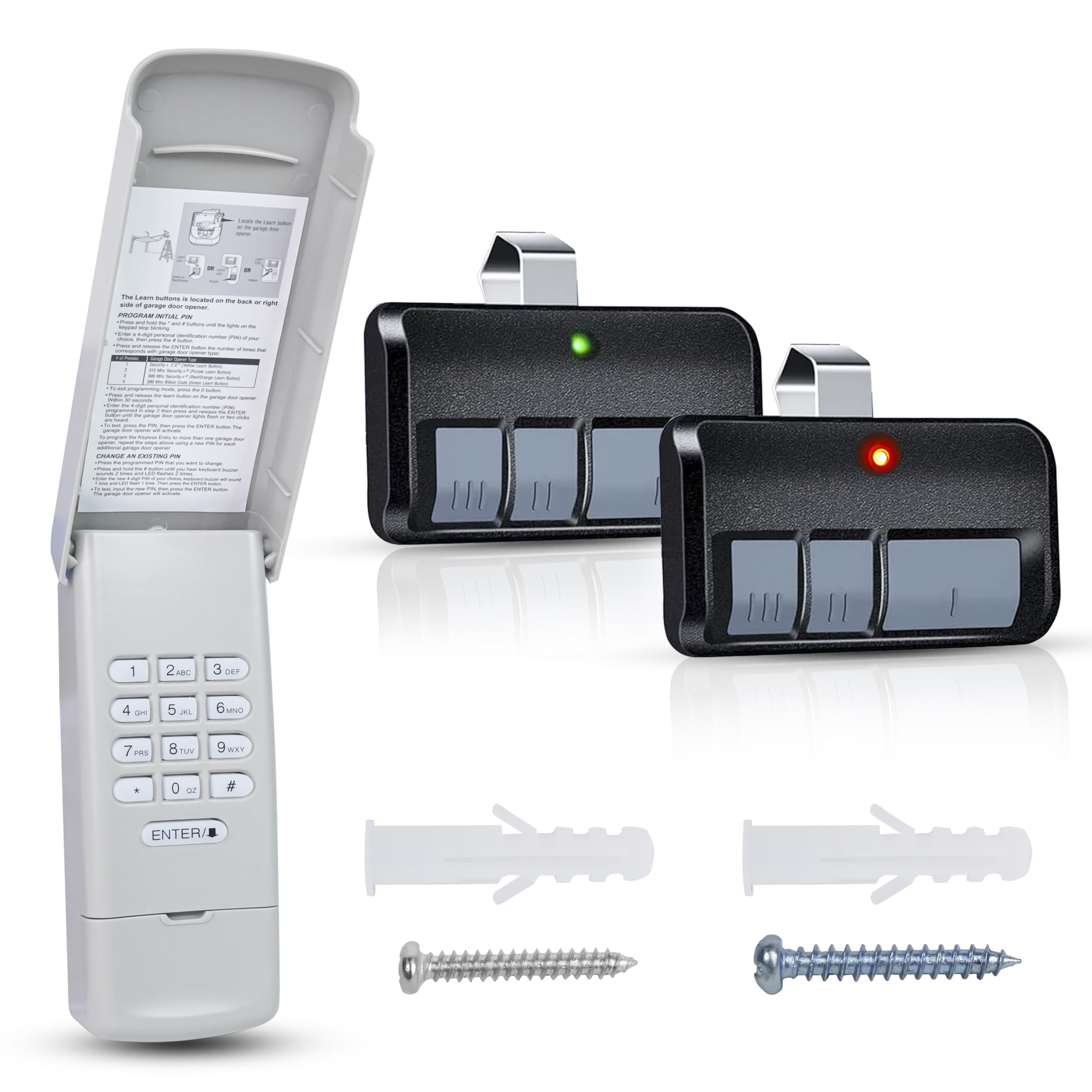 LiftMaster Garage Door Opener Keypad & Remote Kit - 877MAX Keypad & 2x 893MAX Remotes, Replace 878MAX 376LM 893LM Etc. - View #4