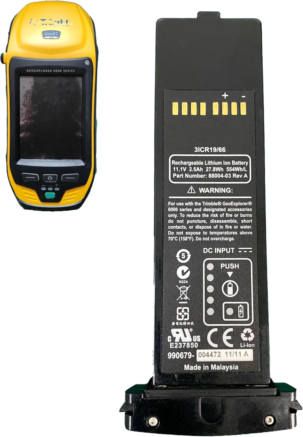 Amazon.com: 88014-00 Battery for Geo7X GeoExplorer 6000 Series 3ICR19 ...