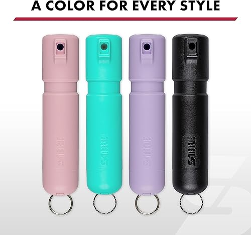 Miniatura 7 de SABRE Mighty Discreet Pepper Spray, 16 ráfagas, rango de 12 pies (13.1ft), diseño ultracompacto que es más fácil de llevar, 40 % más pequeño que