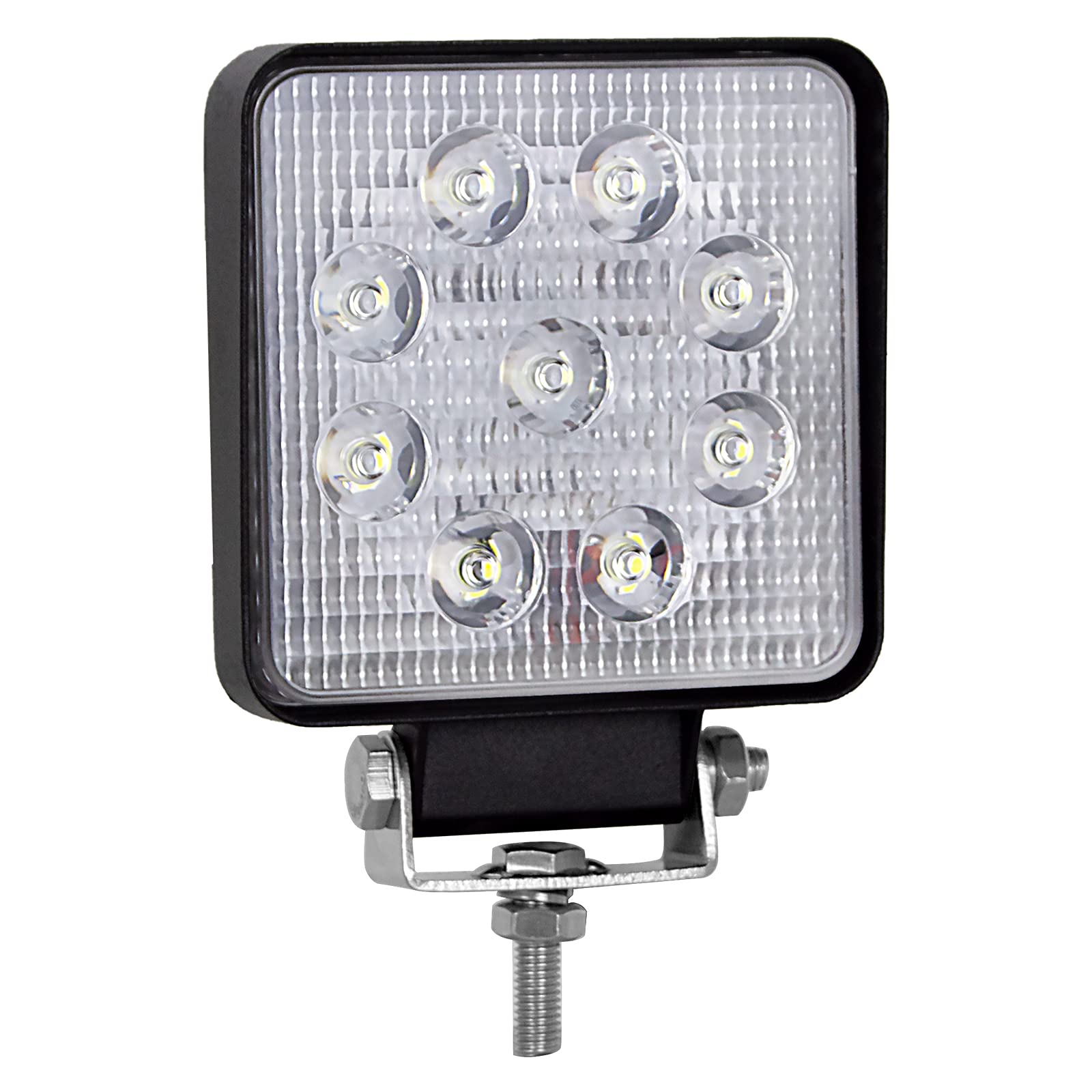 PICAA Reflektor roboczy LED 10 sztuk 4 cale 27 W LED ciągnik punktowy 12V-24V 6000K reflektory LED do ciągników IP68 wodoodporne światło przeciwmgielne samochód, SUV, UTV, ATV, Off-road, ciężarówka