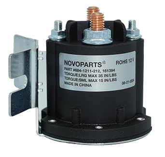 Solenoid Switch Relay 12V 150A 4 Terminal 161394 684-1211-212 Starter Solenoid Motor Relay DC Contactor HYD01633 HYD08831 Compatible with 684-1251-212 684-1261-212 684-1211-212-06 Max 800A