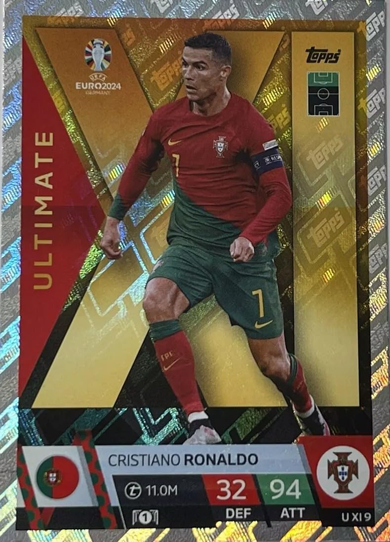 Match Attax Euro 2024 Cristiano Ronaldo Ultimate UXI9 Trading Card