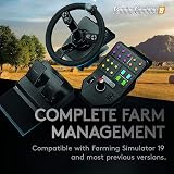 Logitech G Saitek, Farm Simulator, Volant à 900 Degrés, +38 Boutons Assignables, Contrôleur Analogique Double, Stick de Contrôle, USB , PC/Mac - Noir - 4