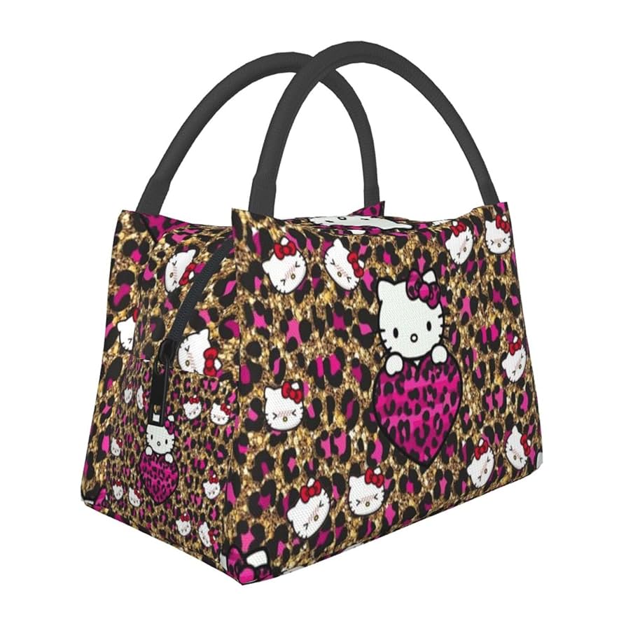 Amazon｜ハローキティ ヒョウ柄 (2) ランチバッグ 保冷バッグ