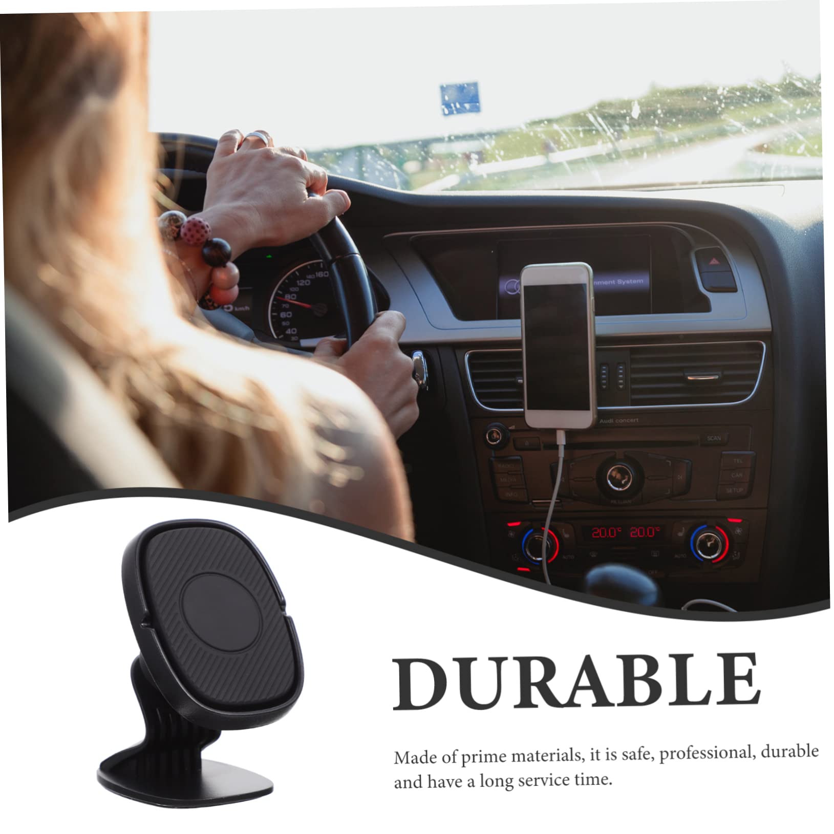 Gatuida 3pezzi Supporto Magnetico Per Smartphone Da Auto Porta Telefono Auto e Rotante Design Elegante Per Navigazione e Chiamate Sicurezza