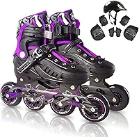 Patins Adulto Inline ABEC-9 - Freestyle Urban para Performance Profissional, Rodas de PU 84mm com Dureza 85A