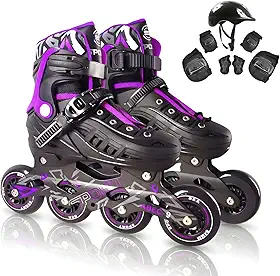 Patins Adulto Inline ABEC-9 - Freestyle Urban para Performance Profissional, Rodas de PU 84mm com Dureza 85A