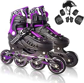 Patins Adulto Inline ABEC-9 - Freestyle Urban para Performance Profissional, Rodas de PU 84mm com Dureza 85A