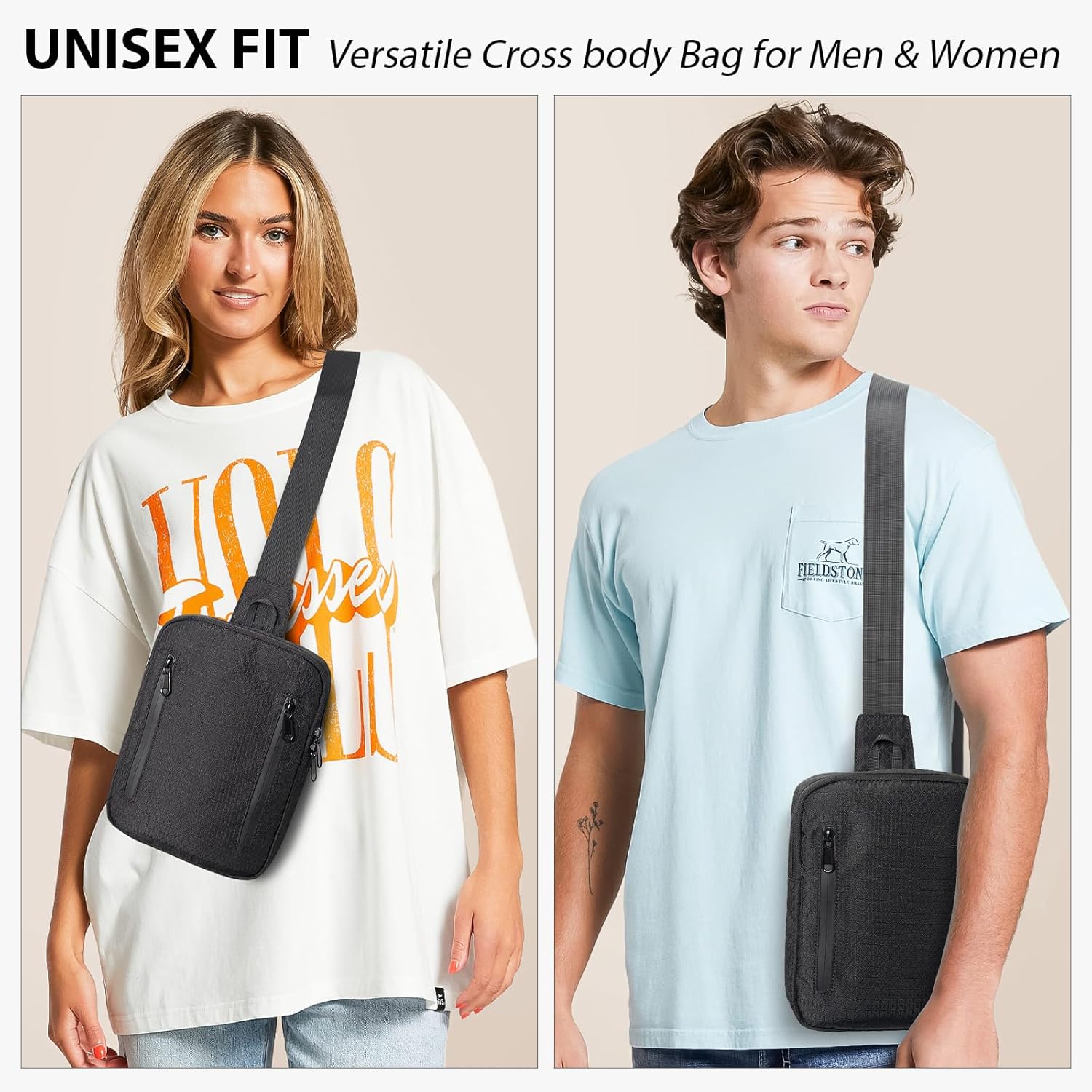 Concealed Carry Sling Gun Bag for Men Women Crossbody Chest Pistol Pack Soft Handgun Case EDC Shoulder Gun Purse with RFID Blocking - Image 7