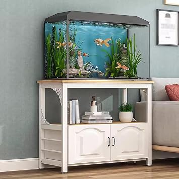 JYHHCYS 10 20 30 Gallon Fish Tank Stand Holder Modern Aquarium Stands Breeder Tank Stand Rack Reptile Tank Stand HolderColor#8,SizeLxWxH 50x30x70cm