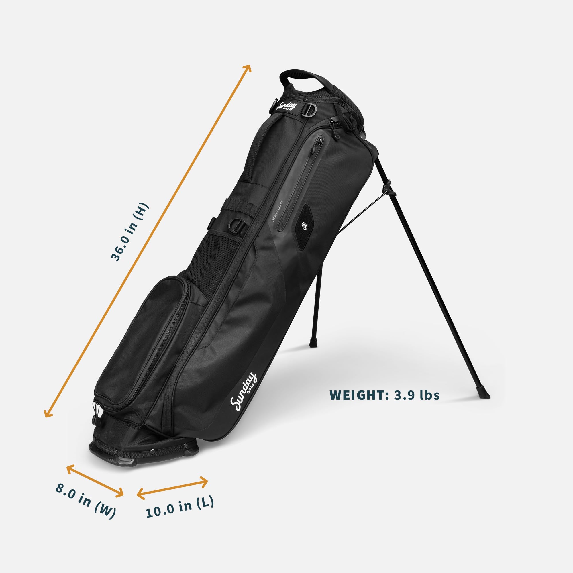 SUNDAYゴルフキャディバッグ 黒 Amazon.co.jp: Sunday Golf El Camino ゴルフバッグ - 軽量スタンド