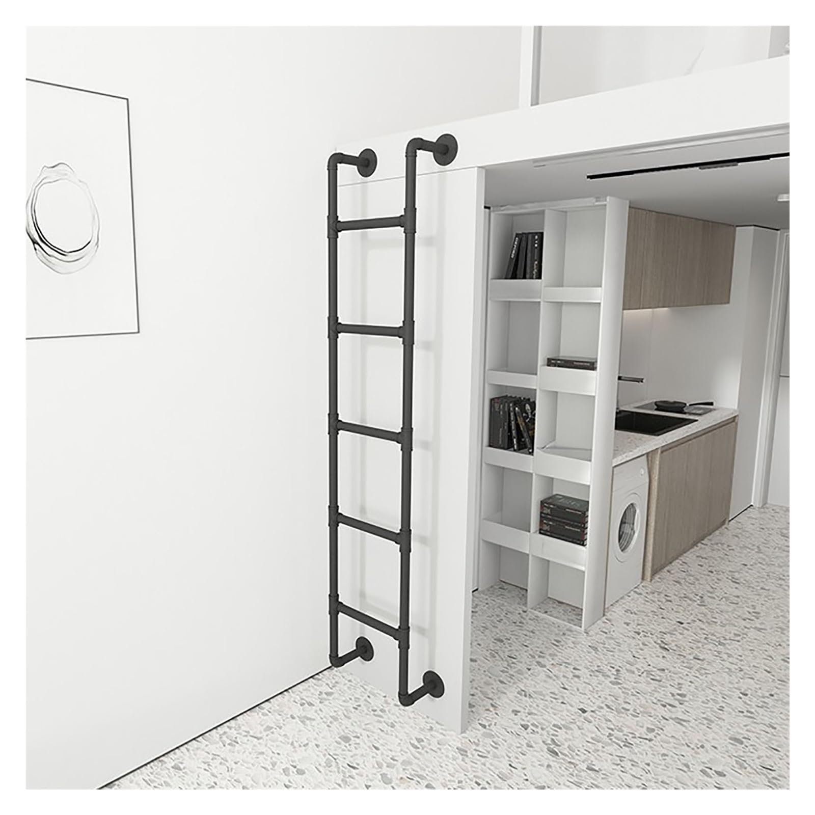 Échelle de lit superposé en métal robuste pour mezzanine et lits surélevés
