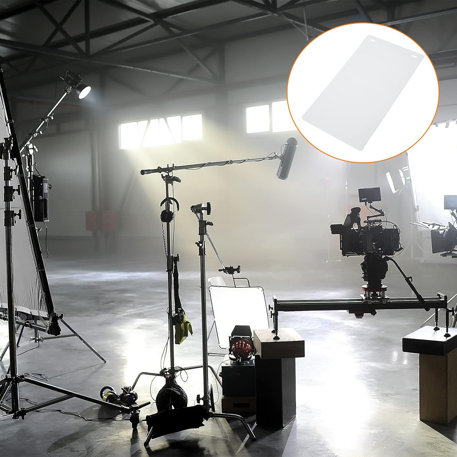 YOKIVE 2Pcs EVA Backdrop, Non-Reflective Photo Background | for Light Box Small Products Photography Studio (White/Black, 33x16)