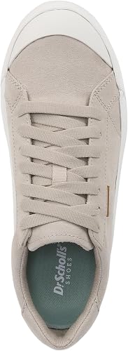 Dr. Scholl's Women's Time Off Sneaker, Oyster Microfiber, 4.5 UK - 6