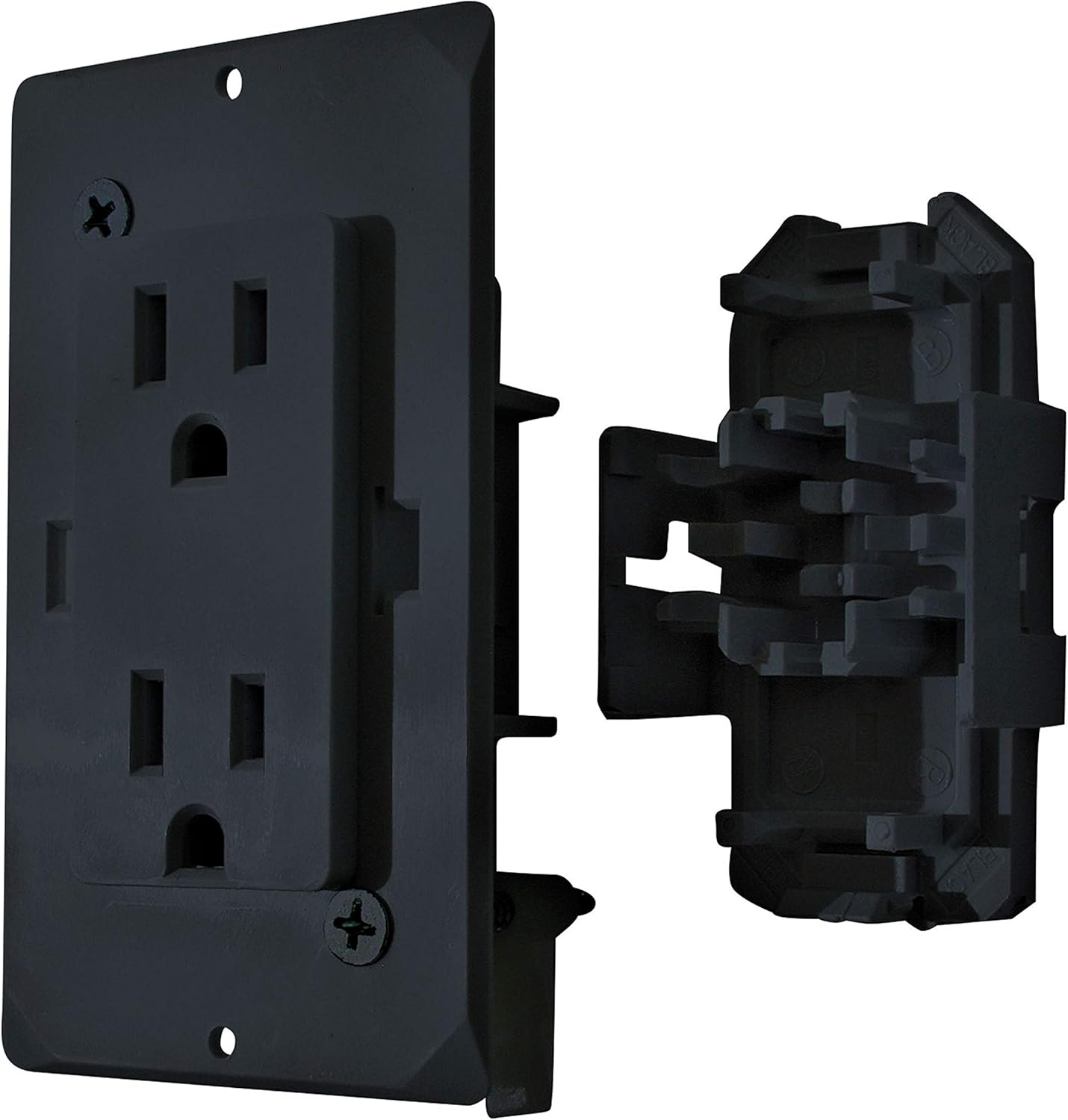 Diamond Group by Valterra DG15BKVP Decor Receptacle with Cover - 15A, 125V, Black : Automotive