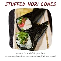 Vista 5 de Emerald Cove Organic Toasted Pacific Sushi Nori Sheets, 5.4 Oz, 10 Count, Pack of 6