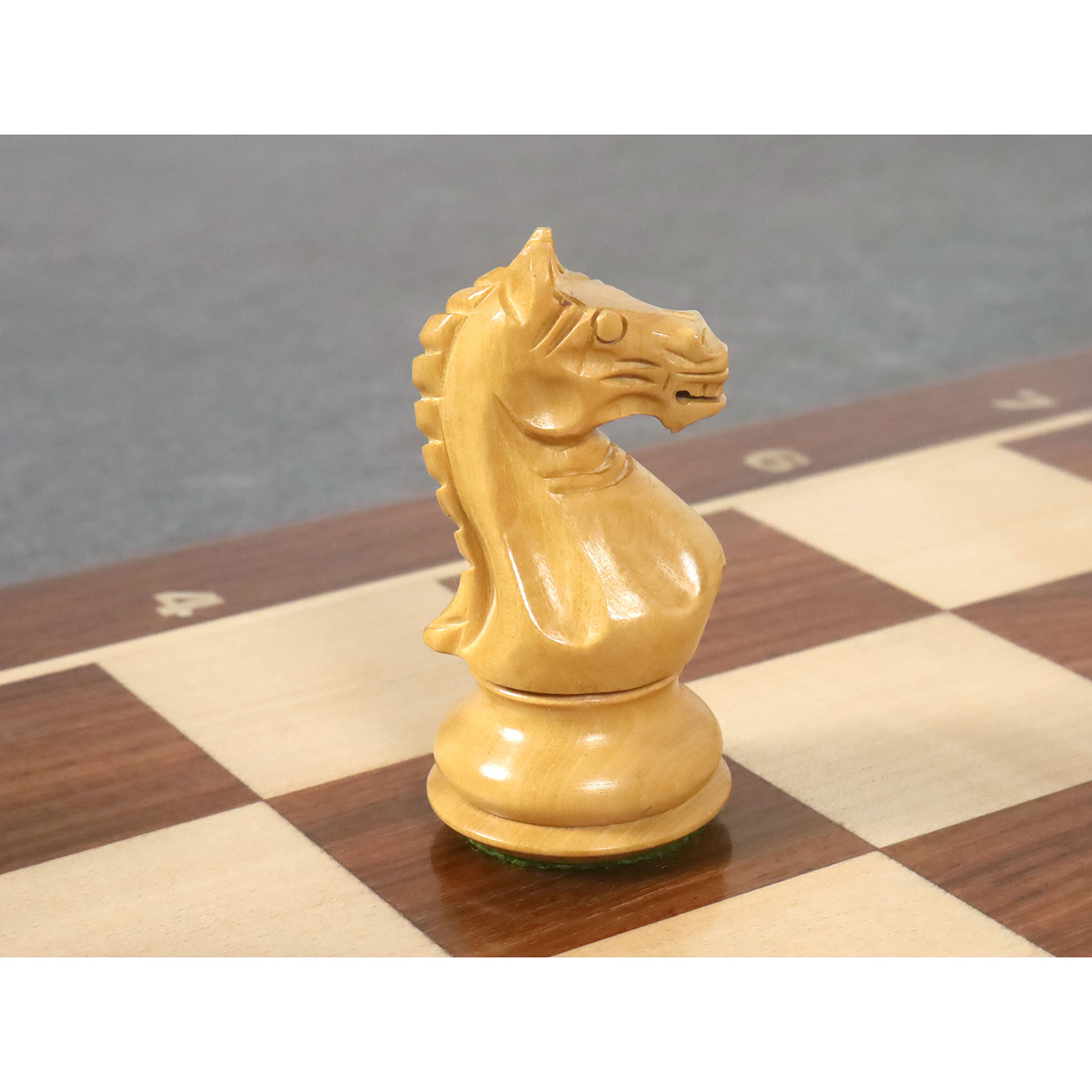 Royal Chess Mall - Gambit Staunton 9,53 cm Scacchi Set - Palissandro dorato ponderato