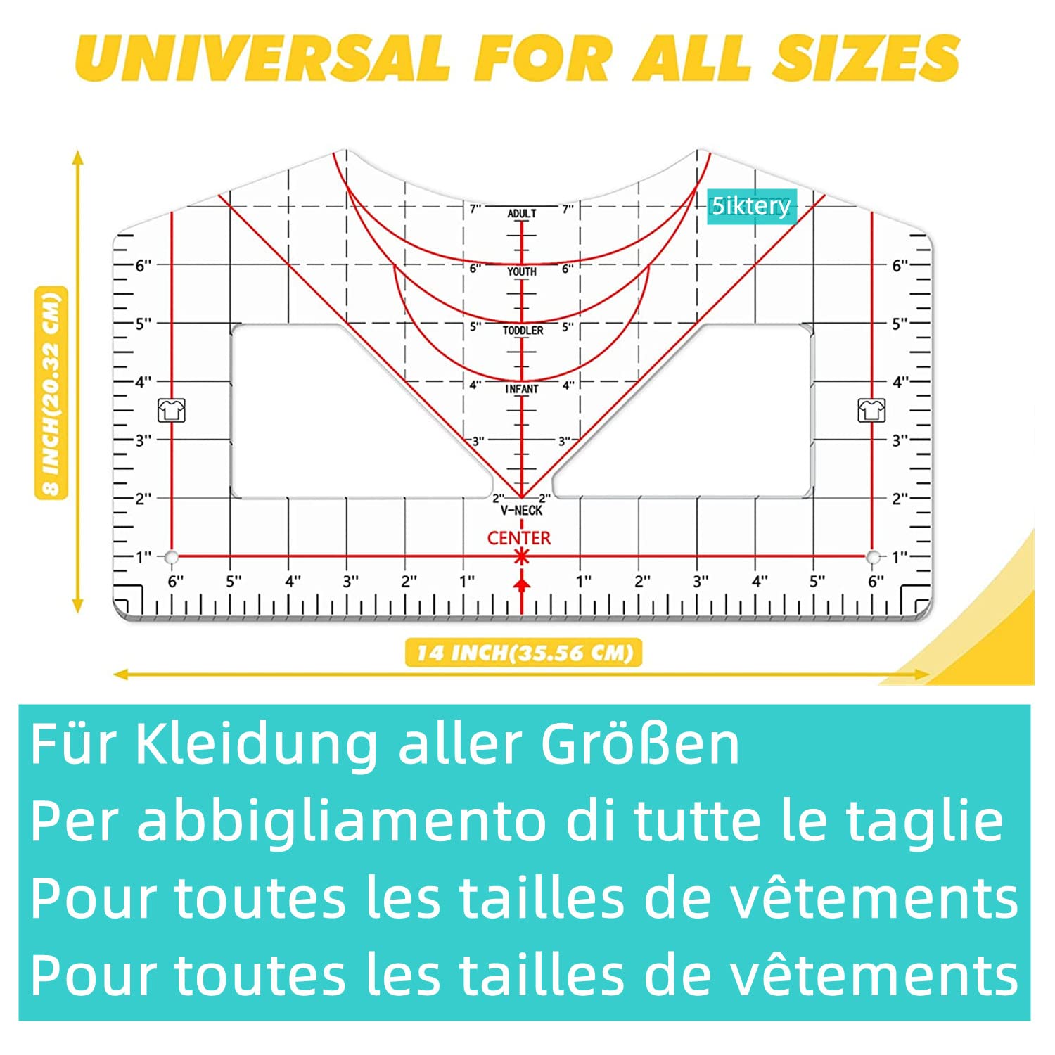 Measurement Alignment Guide Tool Shirt 4 Pack Tshirt Ruler Guide For Vinyl Alignment, TShirt Rulers ...
