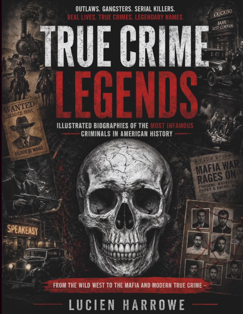 True Crime Legends: Outlaws, Gangsters and Serial Killers: Illustrated Biographies of the Most Infamous Criminals in American History – From the Wild West to the Mafia and Modern True Crime
