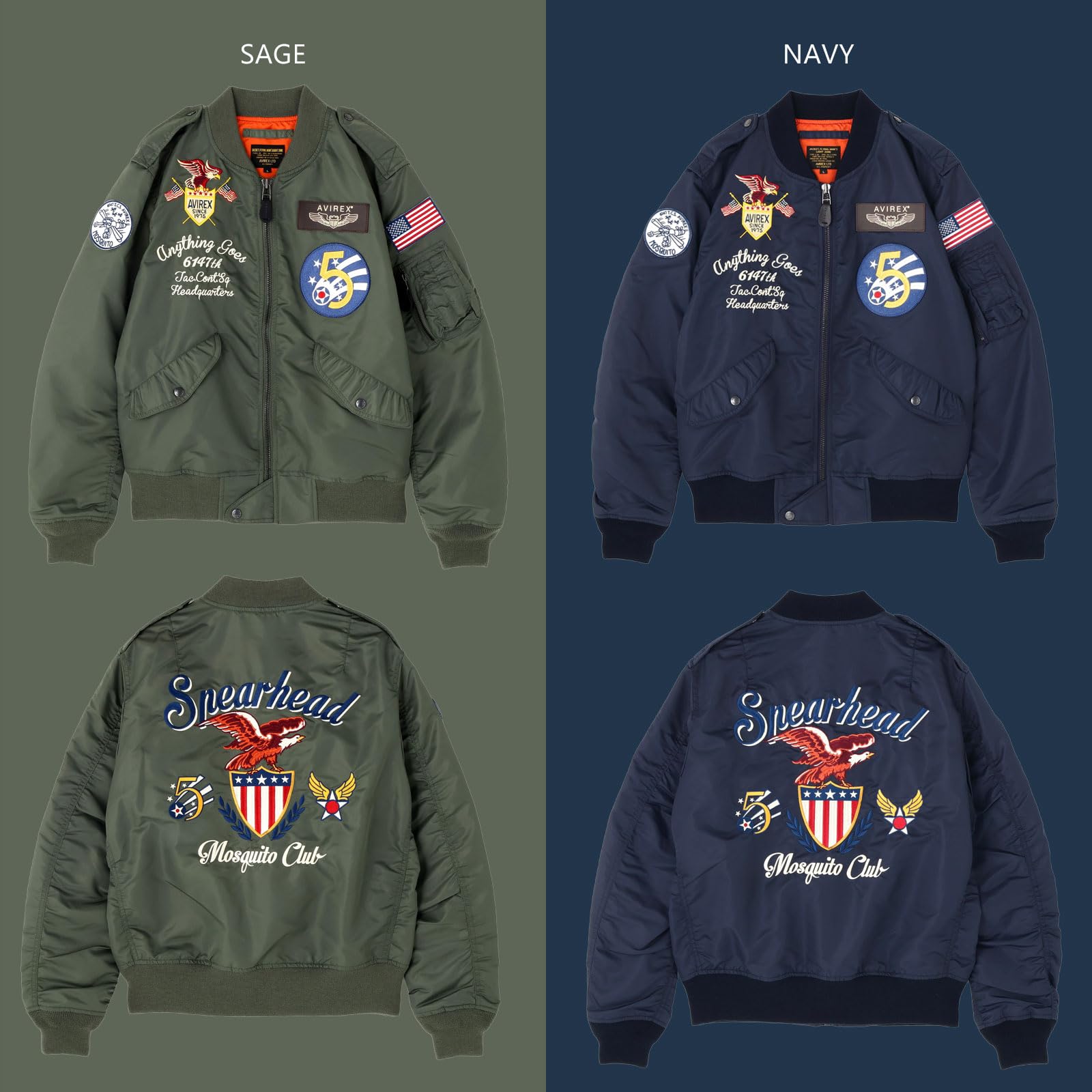 Amazon.co.jp: AVIREX: 【MENS】MA-1・フライトジャケット