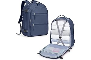 Aqua Blue 18x14x8 Carry On Travel Backpack for Women, United Airlines Carry...